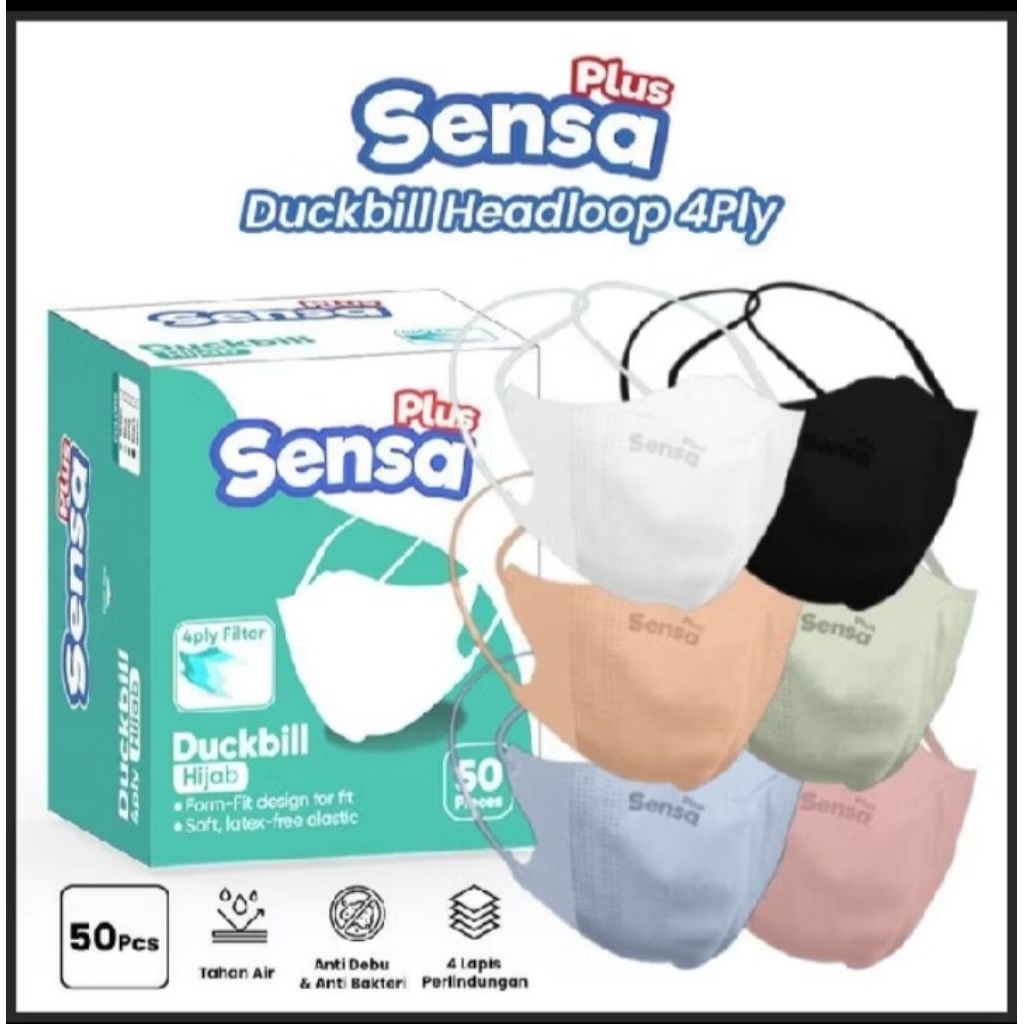 Masker Duckbill Hijab Sensa / SensaPlus