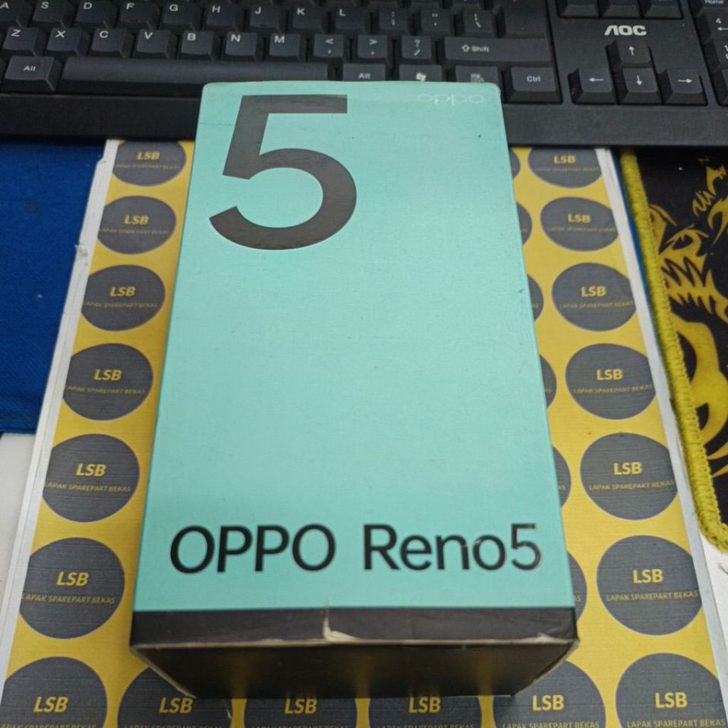 DUS BOX/KOTAK HANDPHONE OPPO RENO 5 ORIGINAL BEKAS