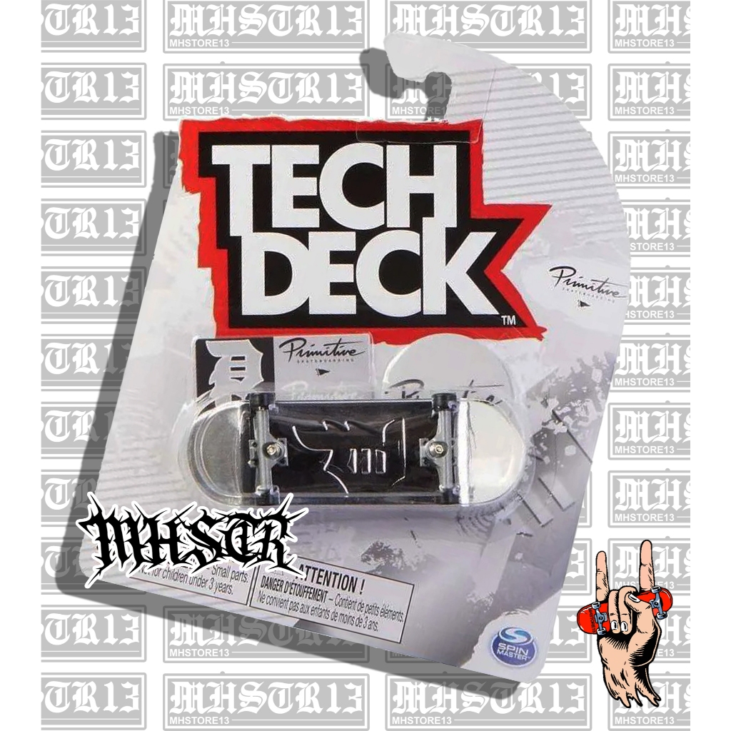 Tech deck Primitive Platinum Silver ultra rare Fingerboard