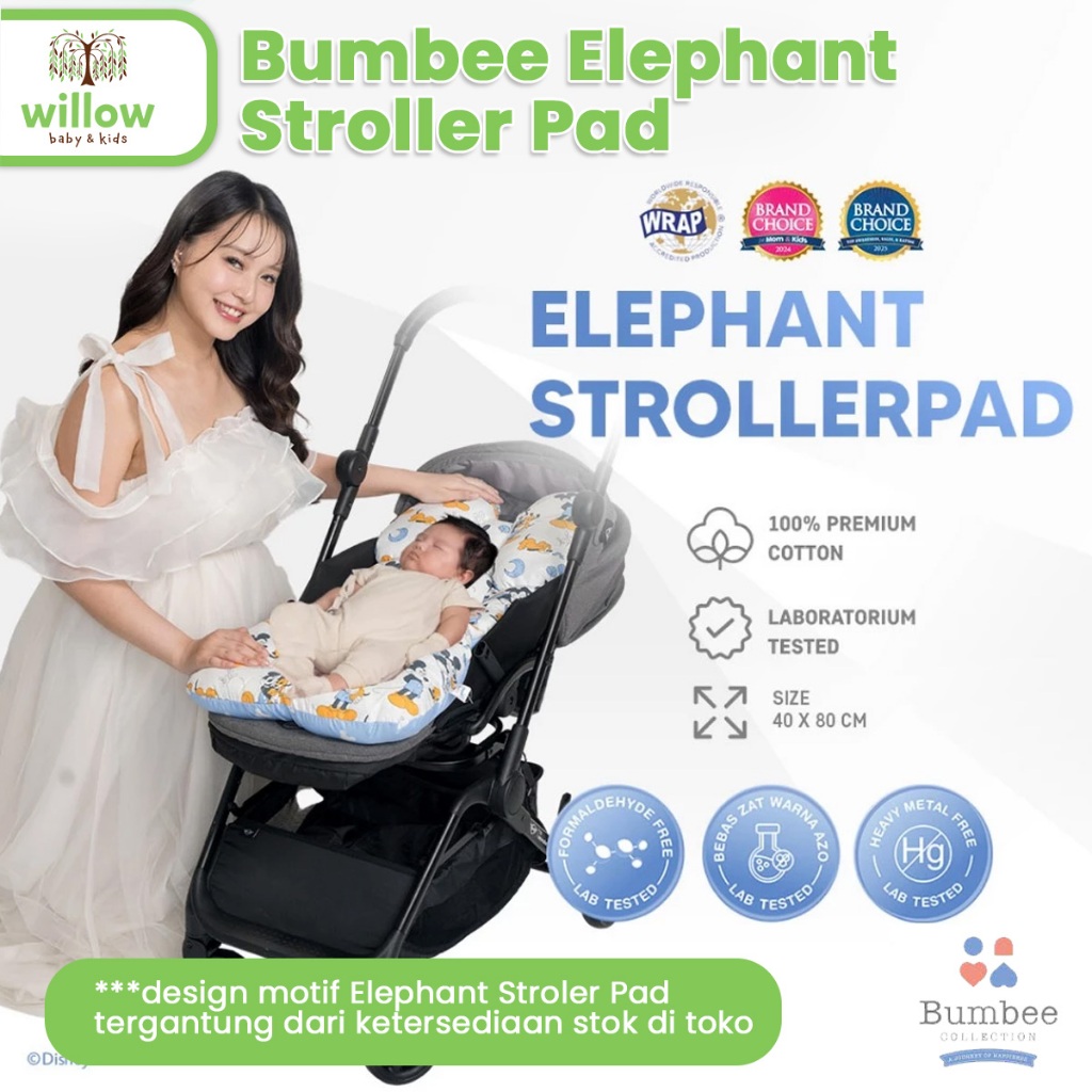 Alas Stroller - Bumbee Elephant Stroller Pad CTR