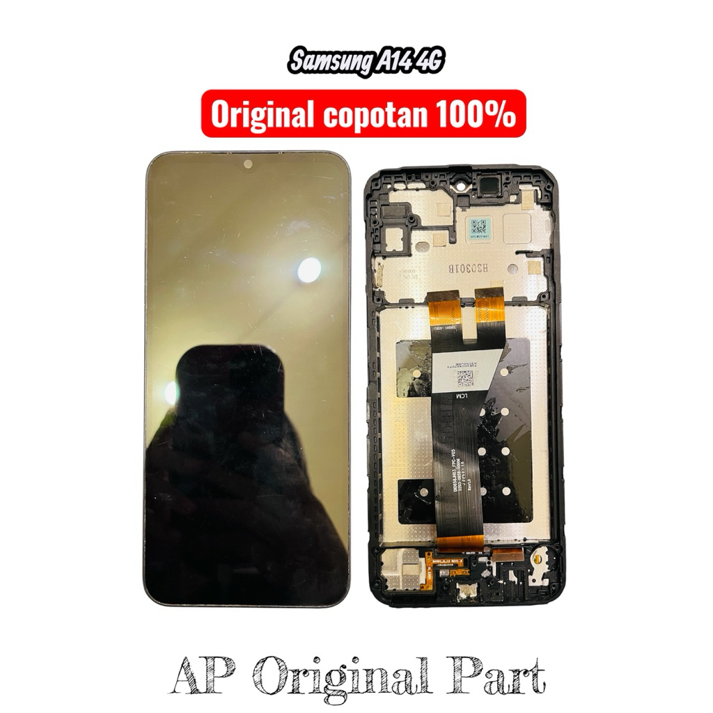 LCD +frame Samsung A14 Original Copotan 100%