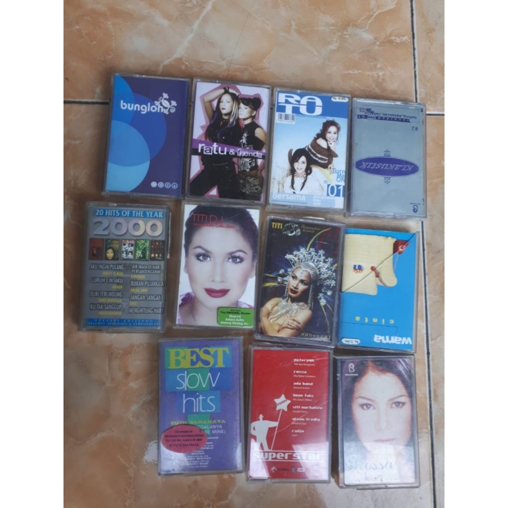 Koleksi Kaset Pita jadul bekas