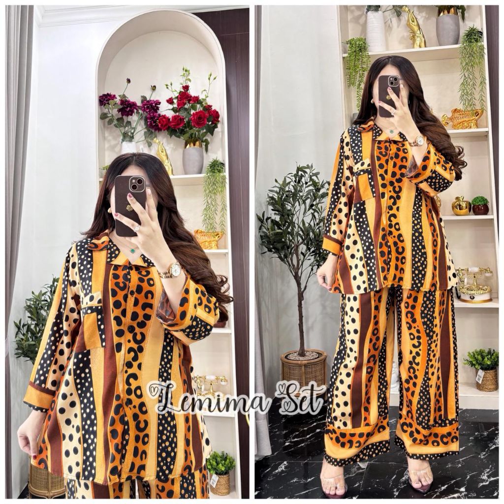 baju setelan oneset Poppy set Aurel celana Kulot wanita by dst Vn terbaru kekinian