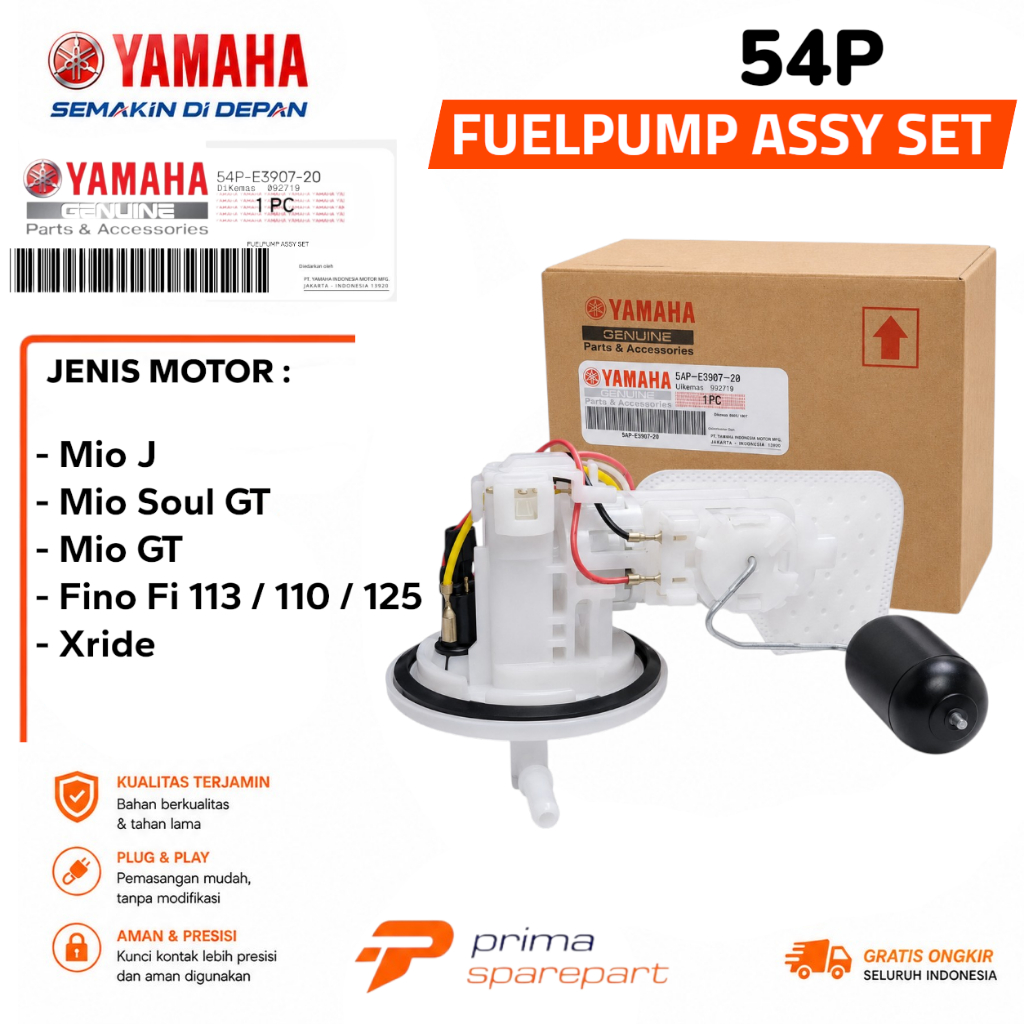 Fuelpump Mio J / Mio Soul GT / Mio GT / Fino Fi / Xride / Fuel Pump Assy Set 54P