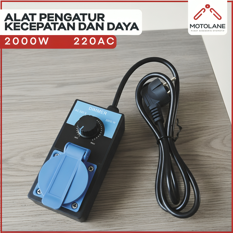 Dimmer Speed Control 2000W Pengatur Kecepatan Gerinda Dimmer Gerinda 2000 Watt AC 220V