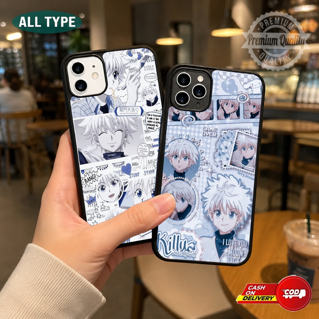 [MOTIF KILLUA-ZOLDYCK] Case Glossy 2D/Hardcase Untuk Semua Type HP IP, Xiaomi, Oppo, Vivo, Infinix, 
