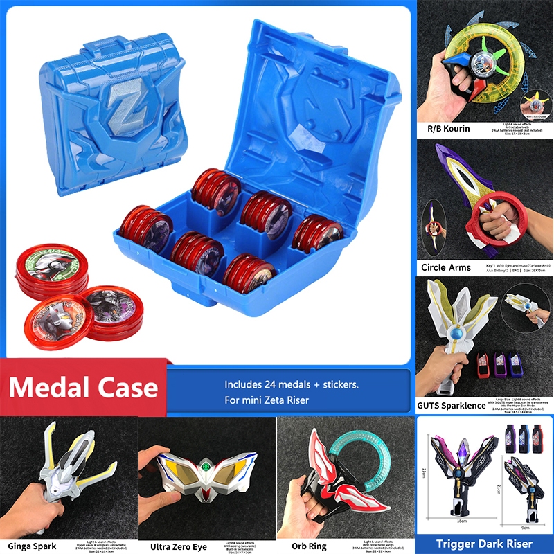 Mainan Ultraman Alat Transformasi Geed Riser/Orb Ring/Zero Eye Elektrik Tiga Flash Efek Cahaya Suara