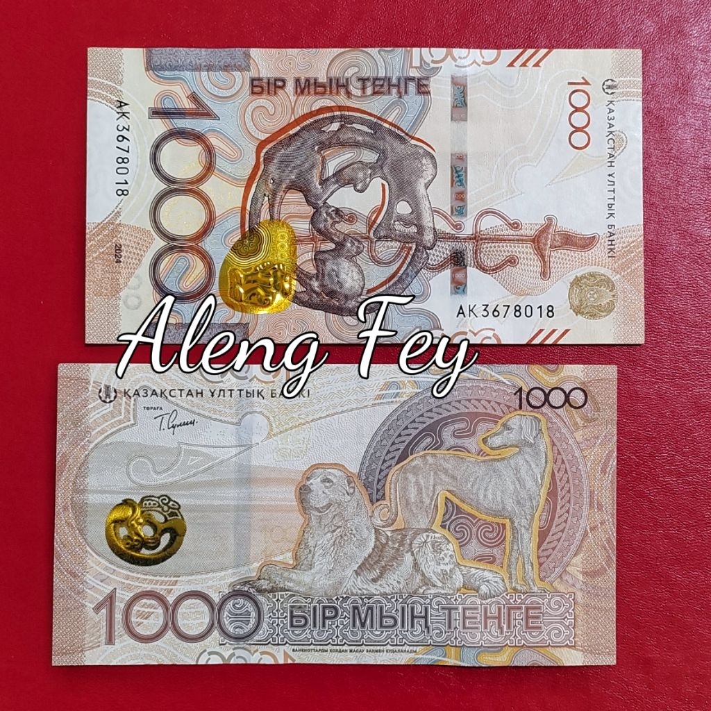 uang asing Kazakhstan 1000 tenge UNC
