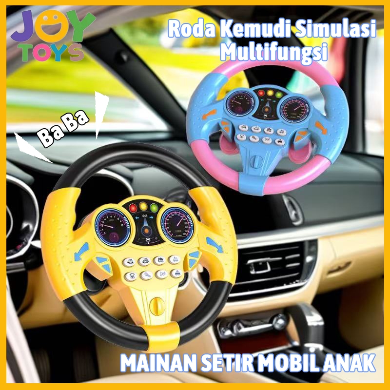 JOY Mainan Setir Mobil Mainan Setir Mobil Bayi Setir-setiran Mobil Sensorik Mainan Edukasi