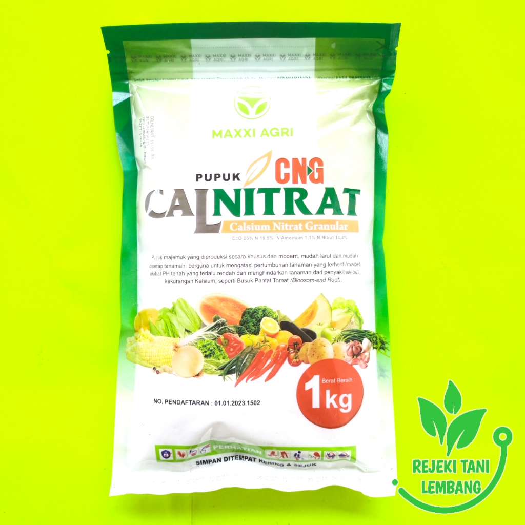 PUPUK CALNITRAT ISI 1 KG PUPUK CNG KALSIUM NITRAT GRANULAR