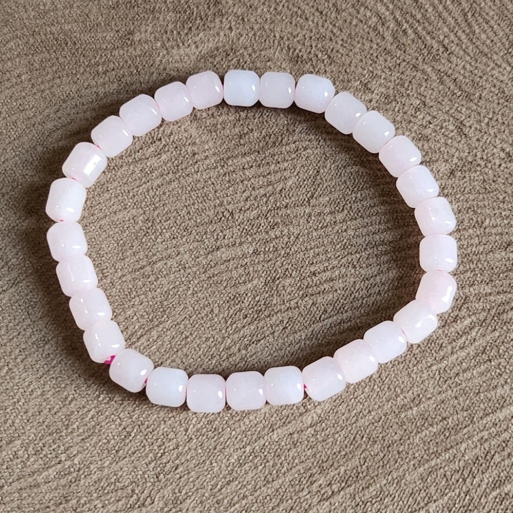 Gelang Giok Pink Tabung