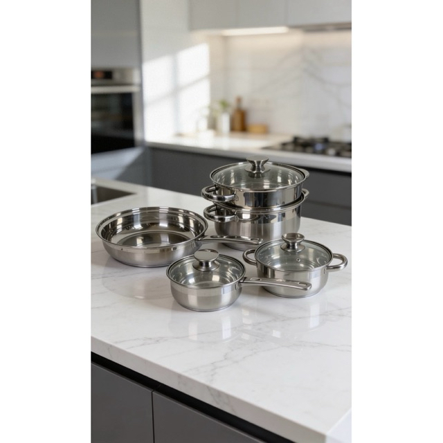 suggo evans multi cook ware 8 piece stainless steel