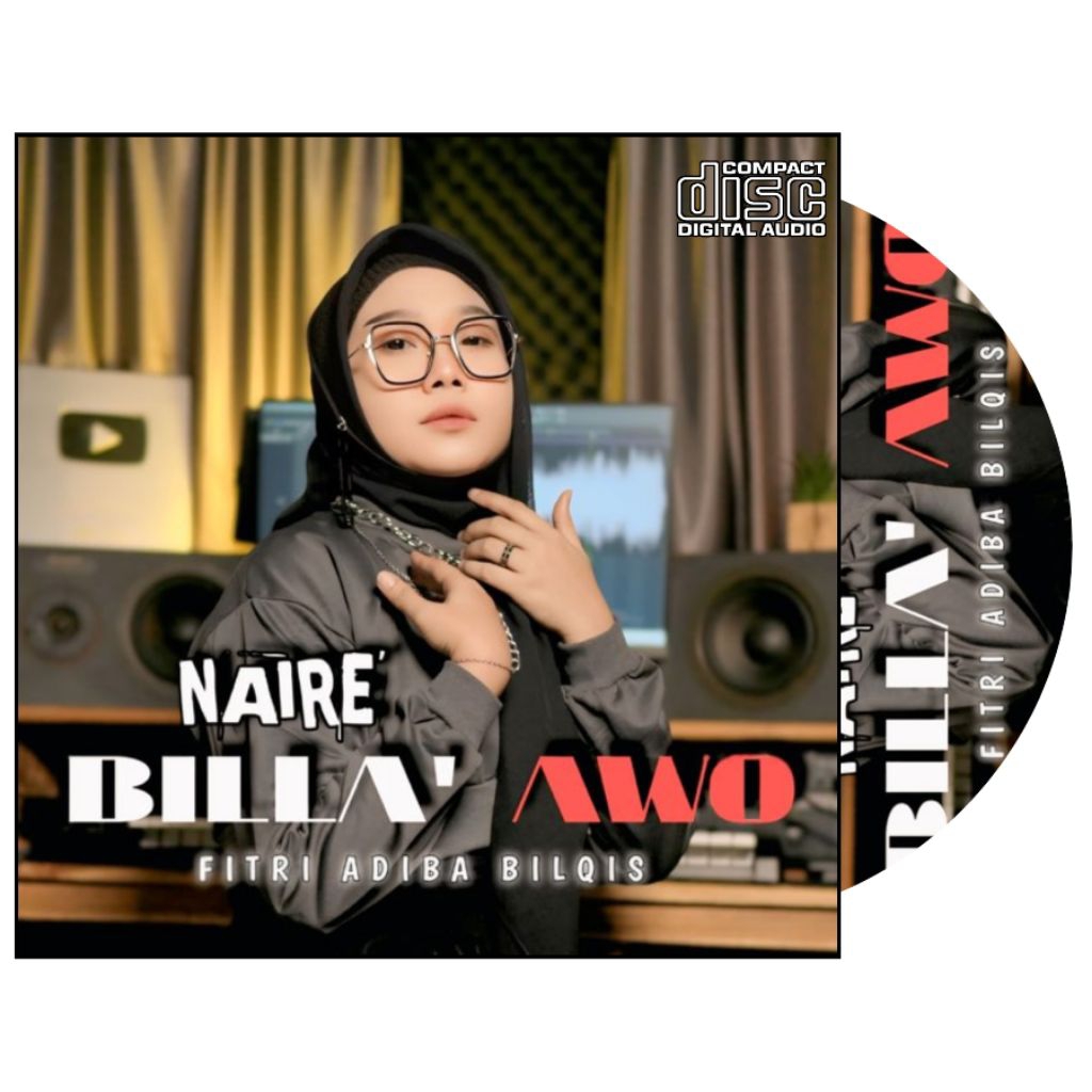 KASET CD LAGU BUGIS TERBAU FITRI ADIBA BILQIS - CD LAGU BISA DIMOBIL - KASET CD LAGU POP BUGIS TERBA