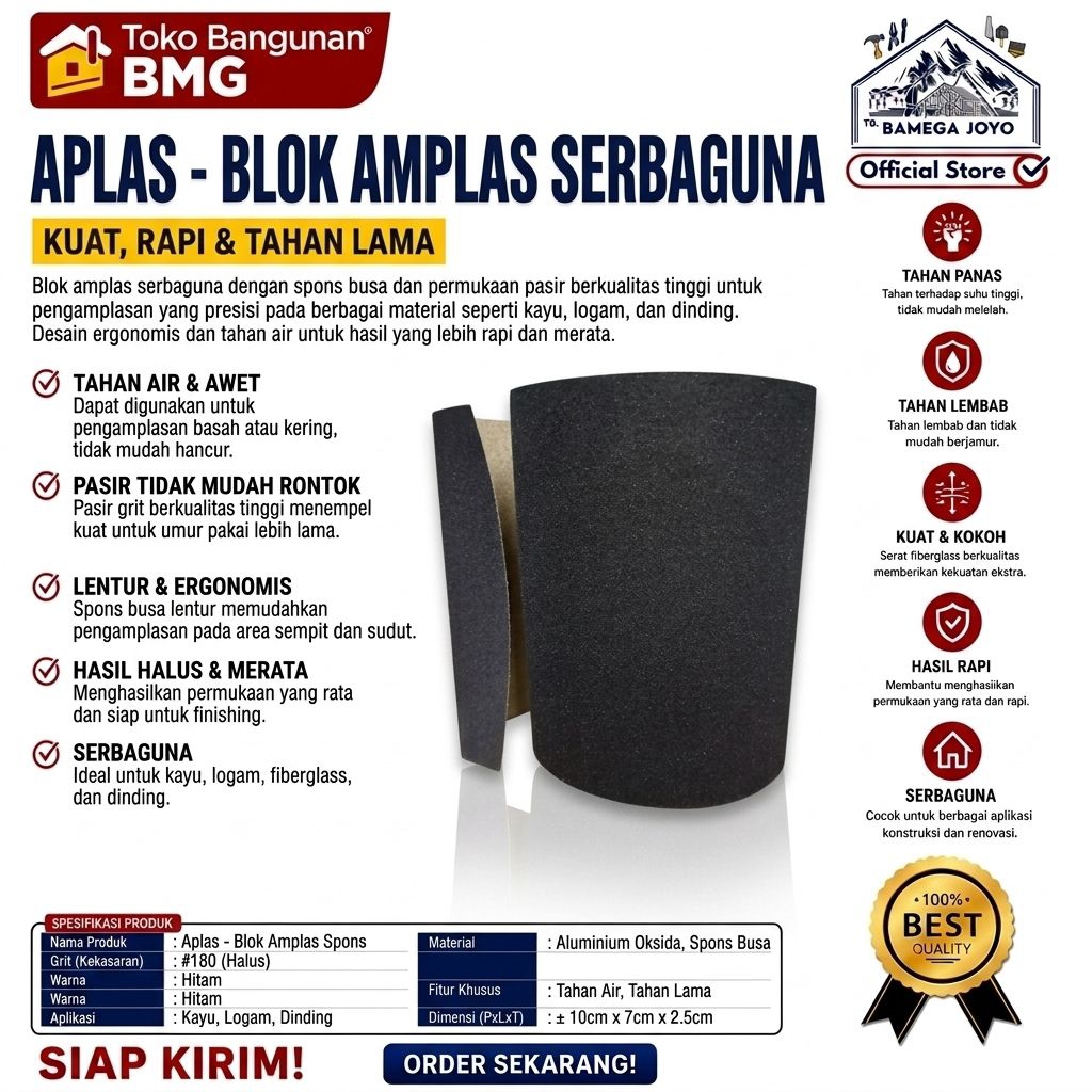 APLAS 150 – AMPLAS HALUS BERKUALITAS UNTUK HASIL FINISHING MAKSIMAL