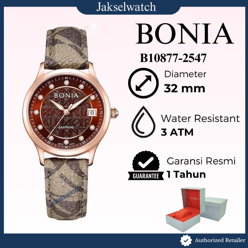 ORIGINAL Jam Tangan Wanita Bonia BNB10829 BNB10830 BNB10875 BNB10877 B10829 B10830 B10875 B10877