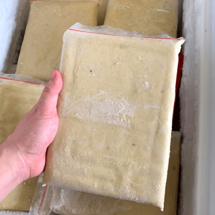 Daging durian 1 kg frozen