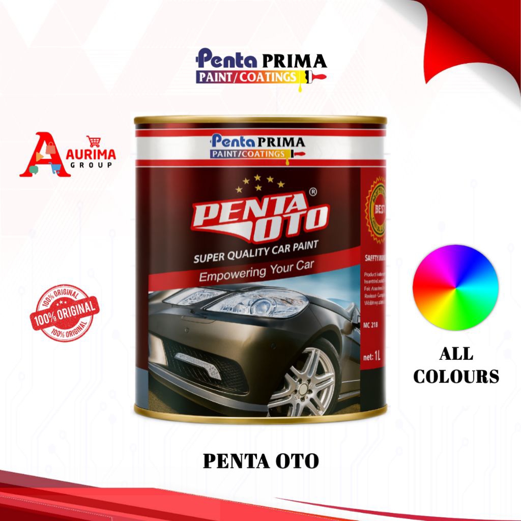 CAT DUCO PENTA OTO ALL COLOURS 1LITER REPACK PENTA PRIMA - CAT MOBIL CAT MOTOR BERKUALITAS ORIGINAL