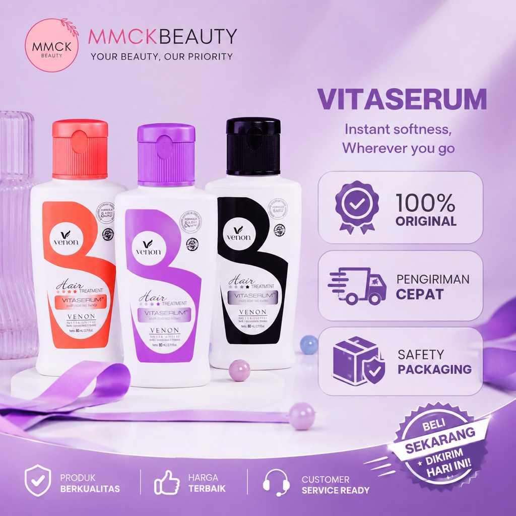 VENON 2in1 Serum + Vitamin Rambut / Venom Vitamin Rambut 30ML