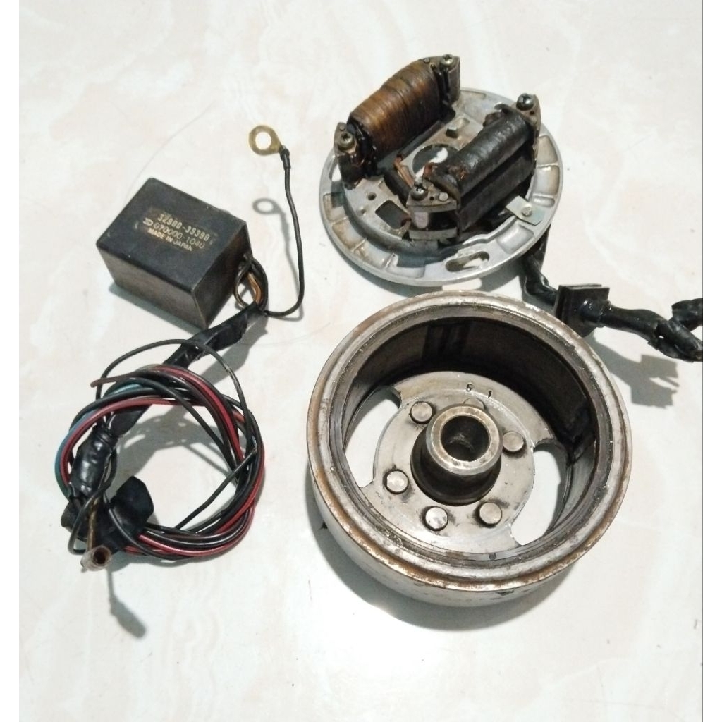 Pengapian set Suzuki FR80 FR 80 CDI Original fullset Magnit Spul CDI Original lepasan