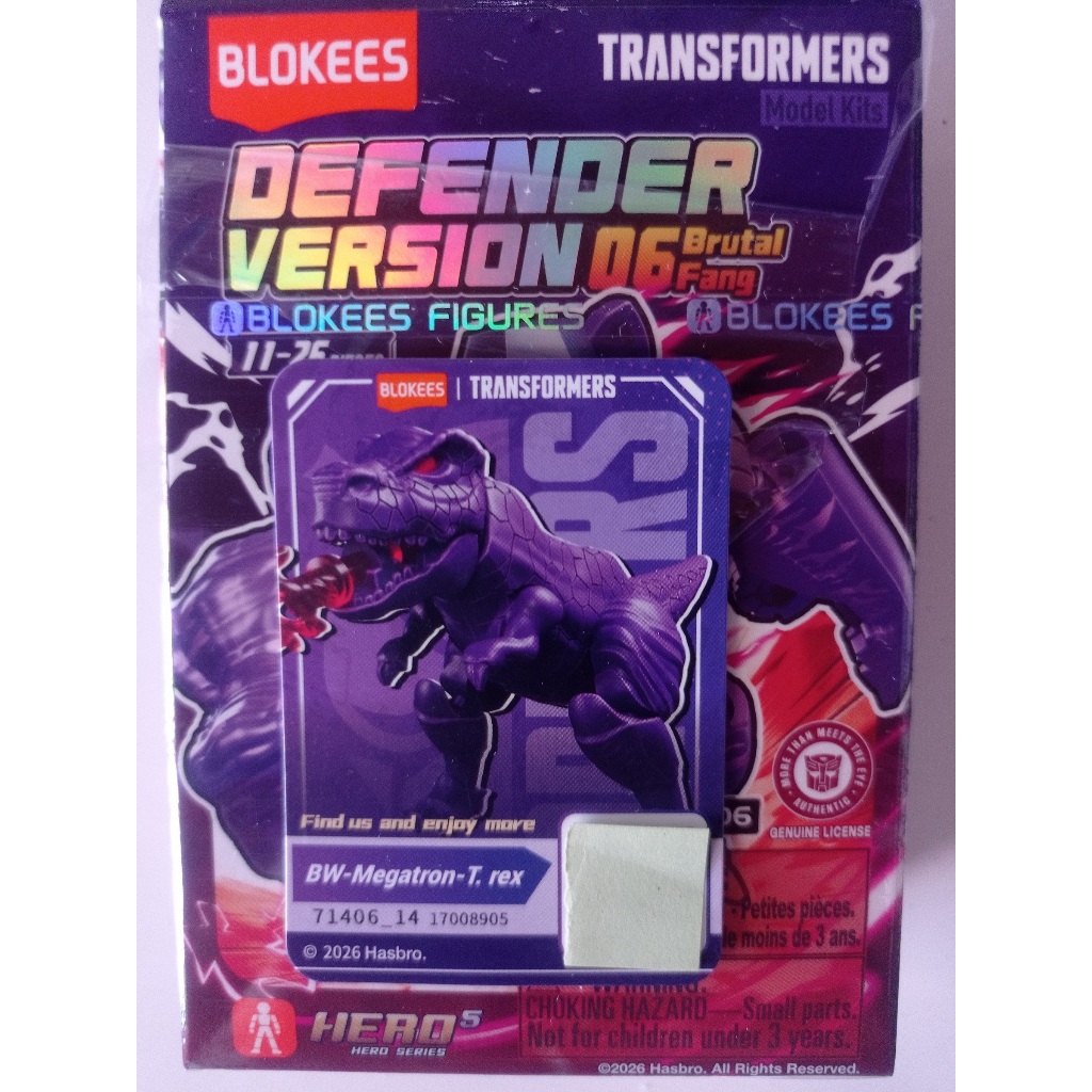 Blokees Transformers Megatron T-Rex BW GV 06 OFC