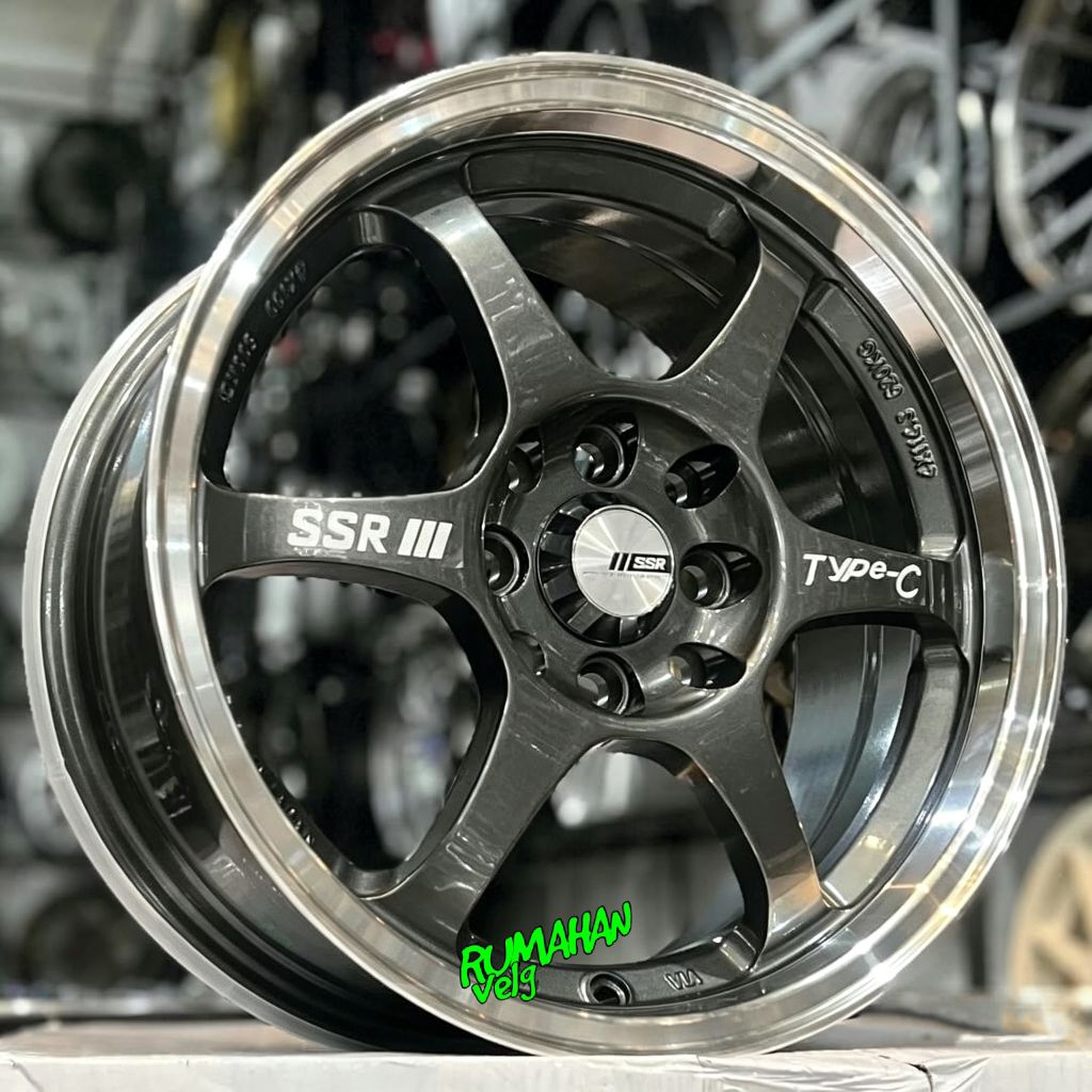 velg mobil ring 16 SSR TYPE C lebar 7 pcd 4X100 - 4X114,3 velg racing r16 avanza Xenia velg mobil ri