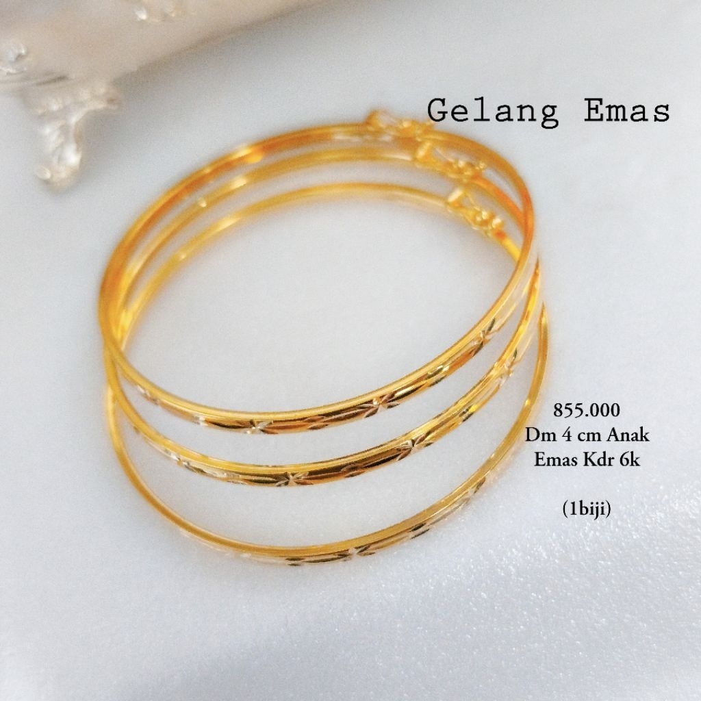 GELANG ANAK EMAS 300%/6K