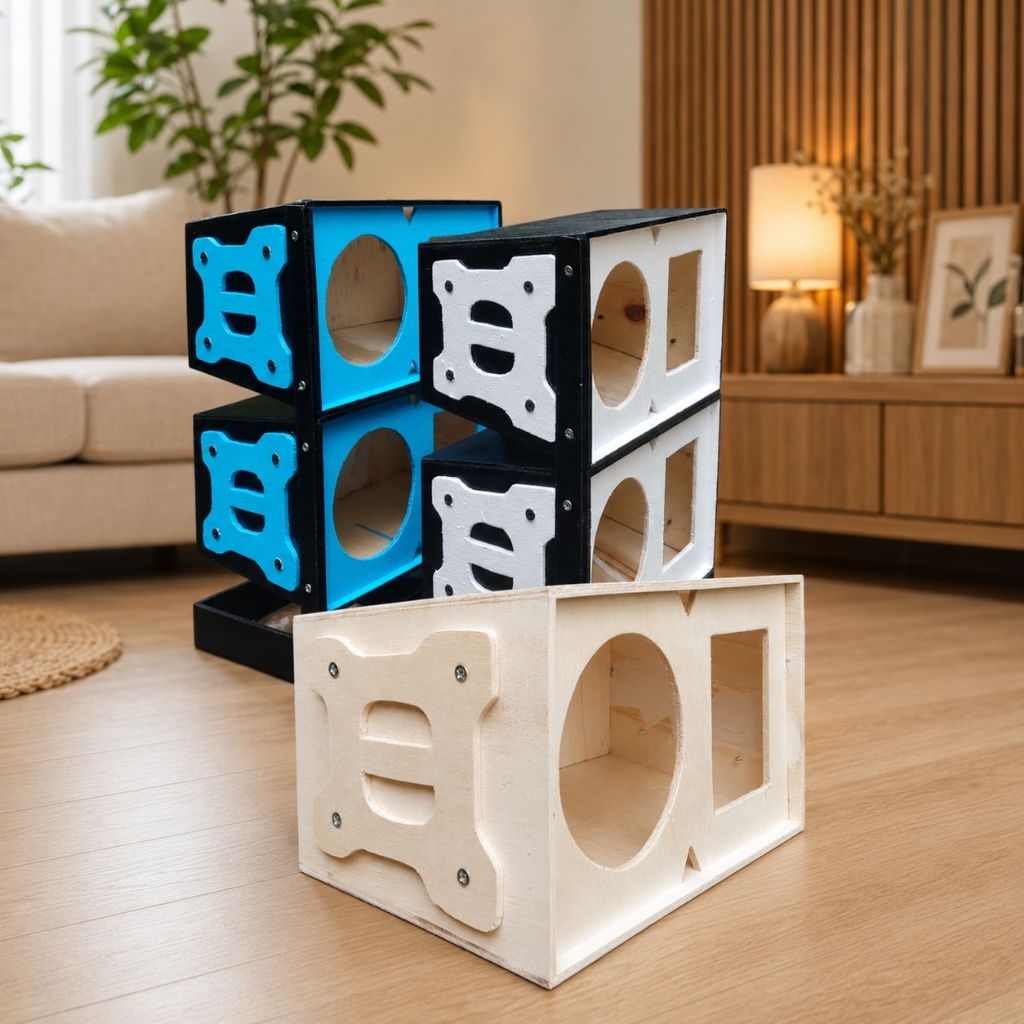 Box speaker linearray 4 inch single tweeter