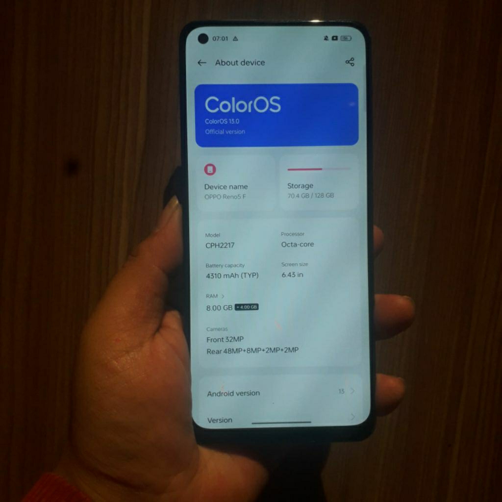 lcd original copotan reno 5f