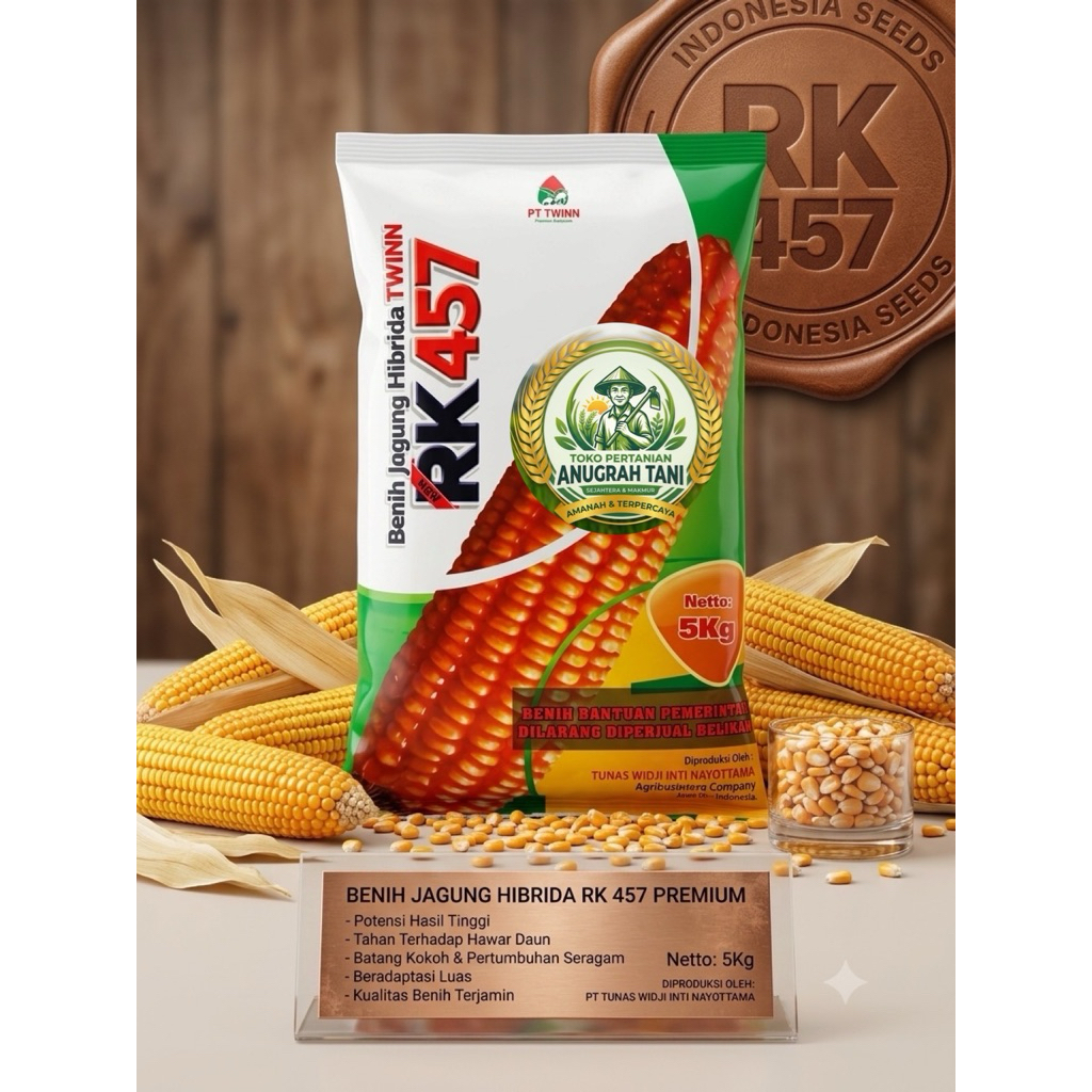 Benih jagung hibrida RK457 5 kg