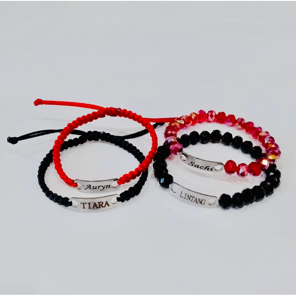 Gelang nama //gelang perhisan //gelang titanium //titanium //gelang tali