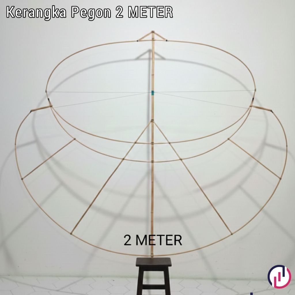 Kerangkq Layangan Pegon Ludoyo/Gapangan 2 meter+Senderan(Merakit Sendiri)
