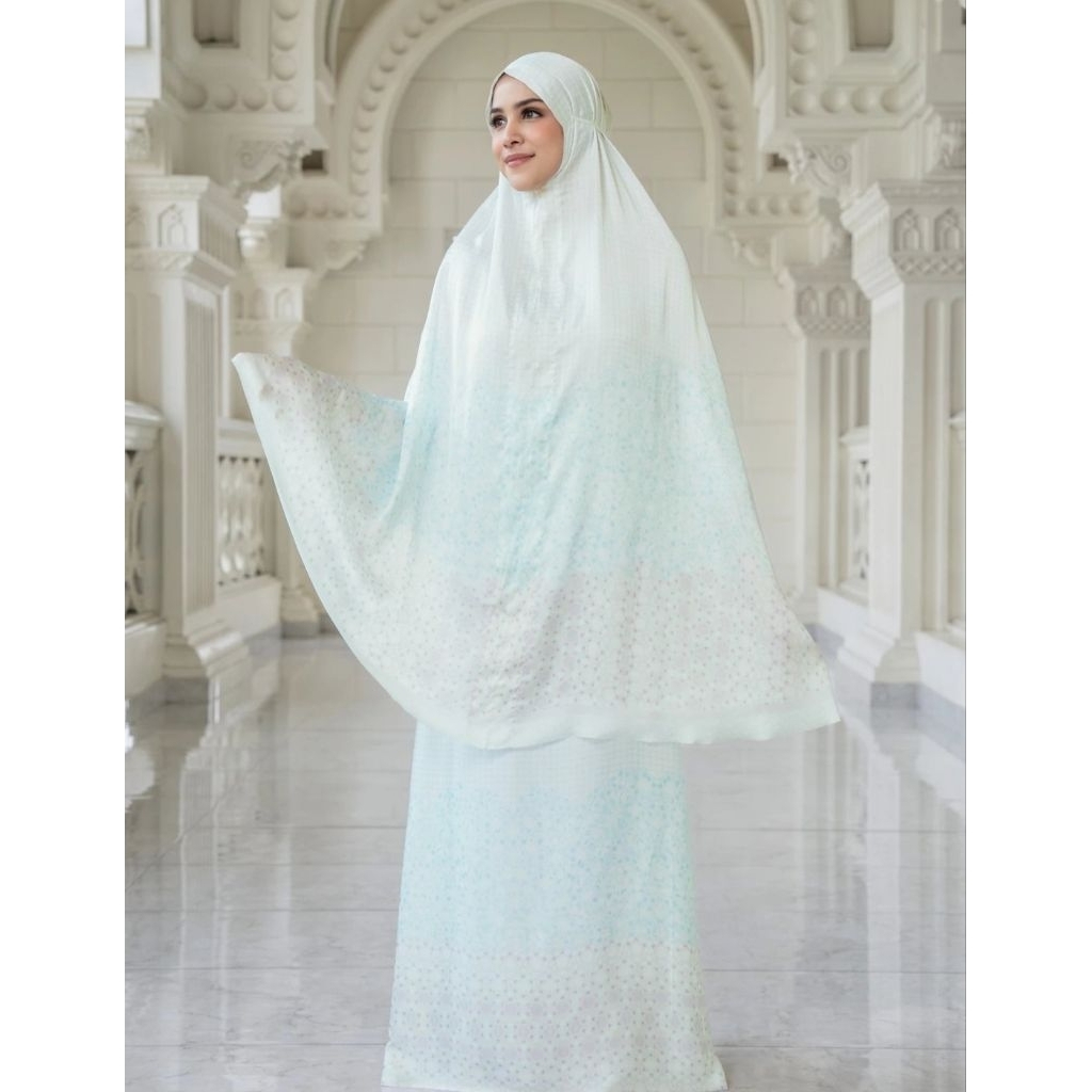 Haramain 2 Prayer Robe Holy Buttonscarves Mukena Travel
