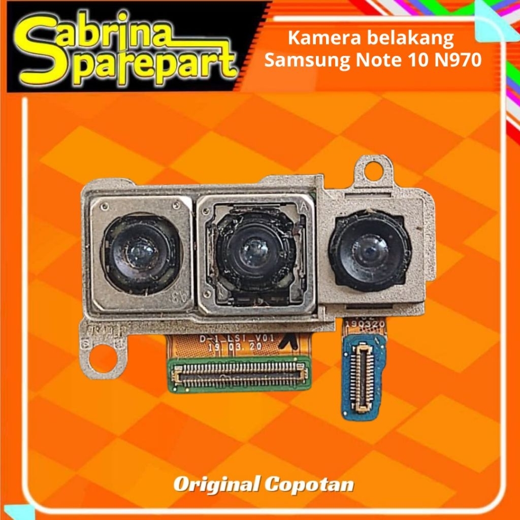 Kamera Belakang  Samsung galaxy Note 10 N970 Second Original Copotan