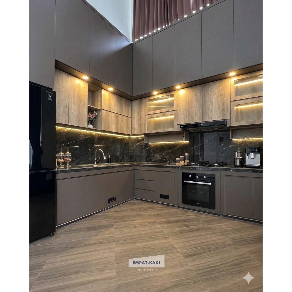 Kitchen Set Minimalis Custom Mewah Multiplek HPL