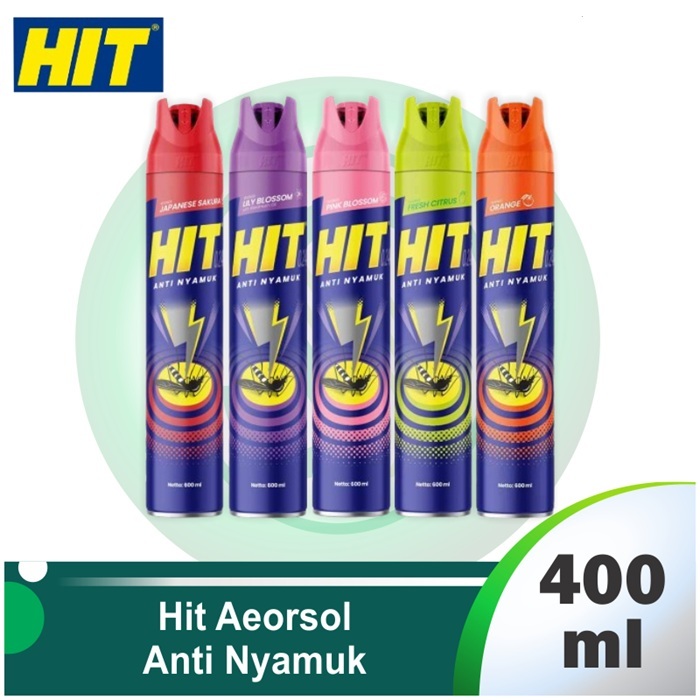 HIT Aerosol Spray 400ml Anti Nyamuk /Hit Semprot 400ml pembasmi nyamuk