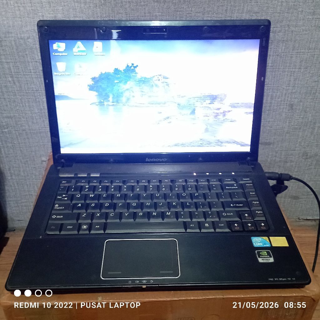 Laptop Lenovo G460 windows 7 CoreTM i3 gen3 Ram6gb DDR3L HDD320gb Mesin Normal tested unit gak ada c