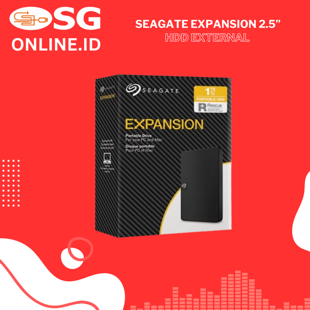 Harddisk External Seagate Expansion 1TB 2TB 2.5"