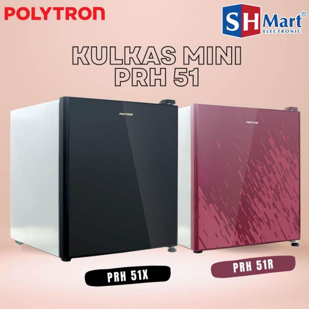 KULKAS PORTABLE POLYTRON PRH51 / KULKAS MINI POLYTRON PRH-51 (MEDAN)