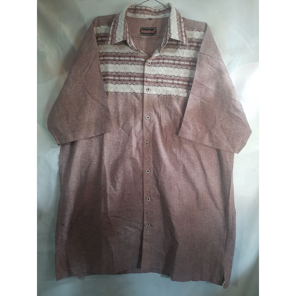 PRELOVED BAJU KOKO PRIA MAROON UNGU,,BACA DESKRIPSI