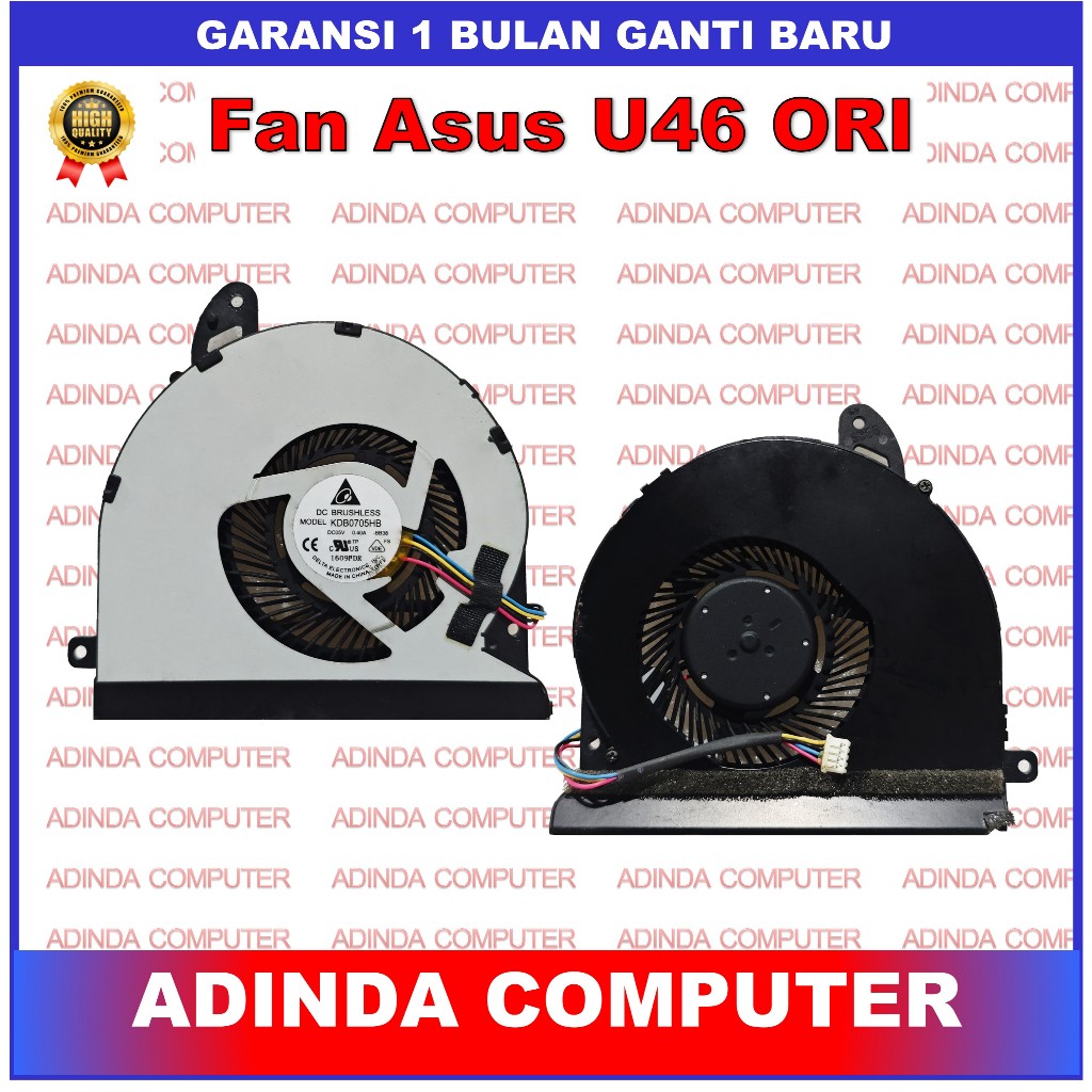 Fan Asus U46 U46E U46S U46SV Bal6 Bal5 Bal7 P/N: KDB0705HB-BB38