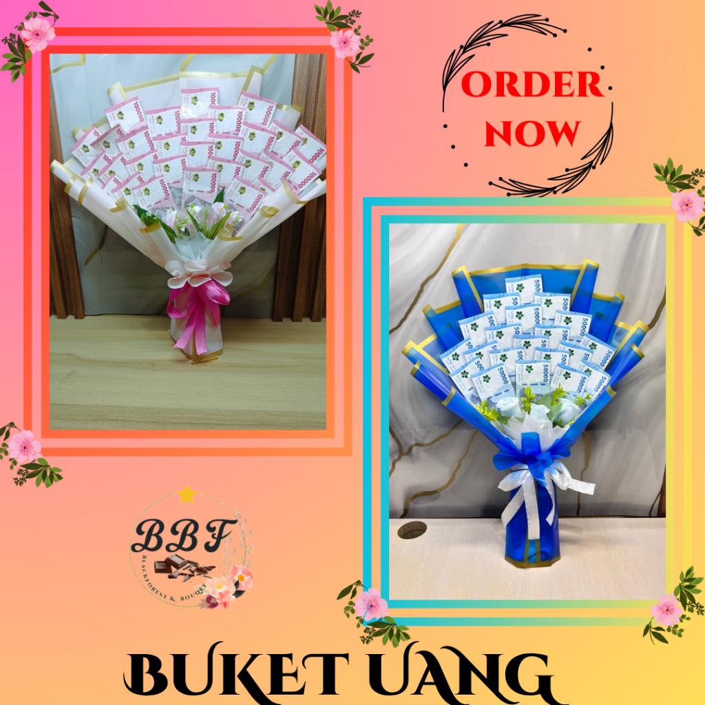 Buket Hadiah / Buket Uang /Bucket Uang / Buket Uang Asli / Hadiah Ulang Tahun / Bouquet