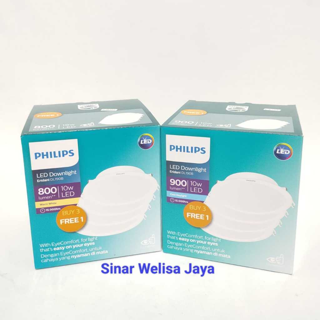 Philips Paket 10W DL LED IB Bulat Eridani