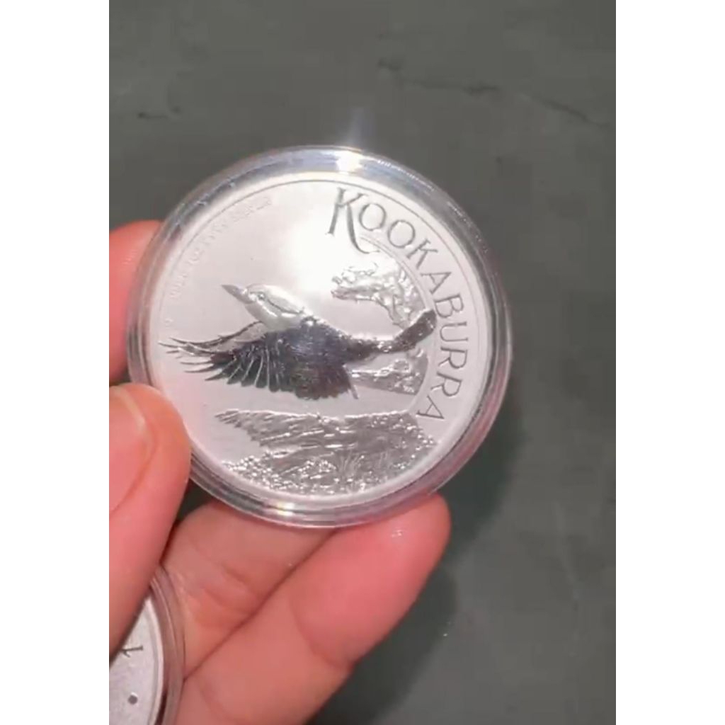 koin perak 1 oz kookaburra