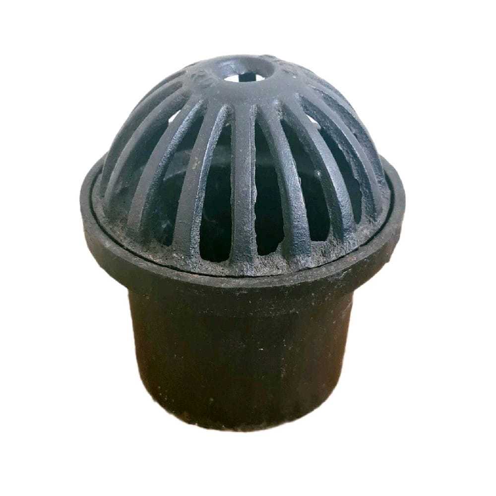 Roof drain cast iron 4" Besi Cor harga murah, anti karat anti mahal, Saringan dak talang besi cor