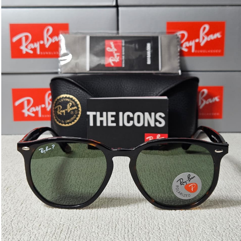 Kacamata Rayban RB4306F 710/58 Polarized Tortoise Lens Green Polarized