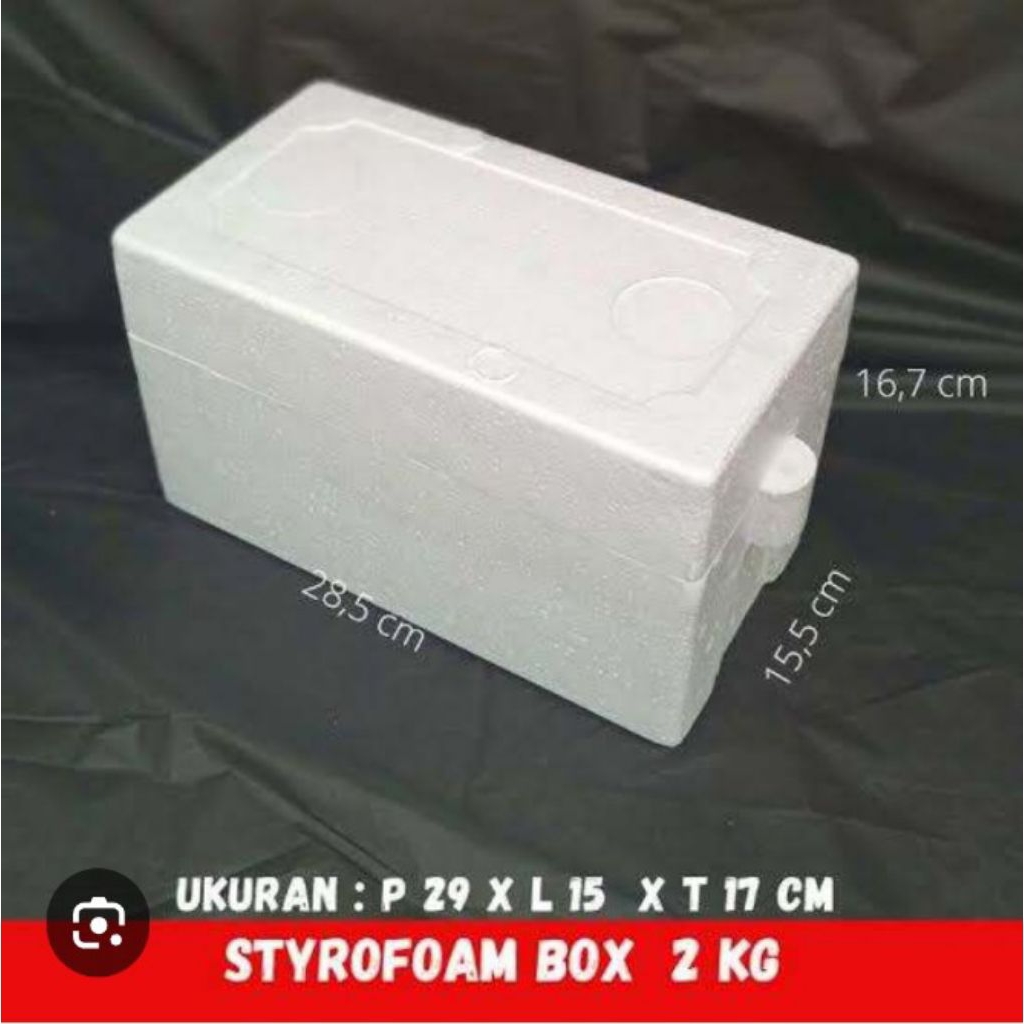 box styrofoam 2 liter/ box es /box ikan