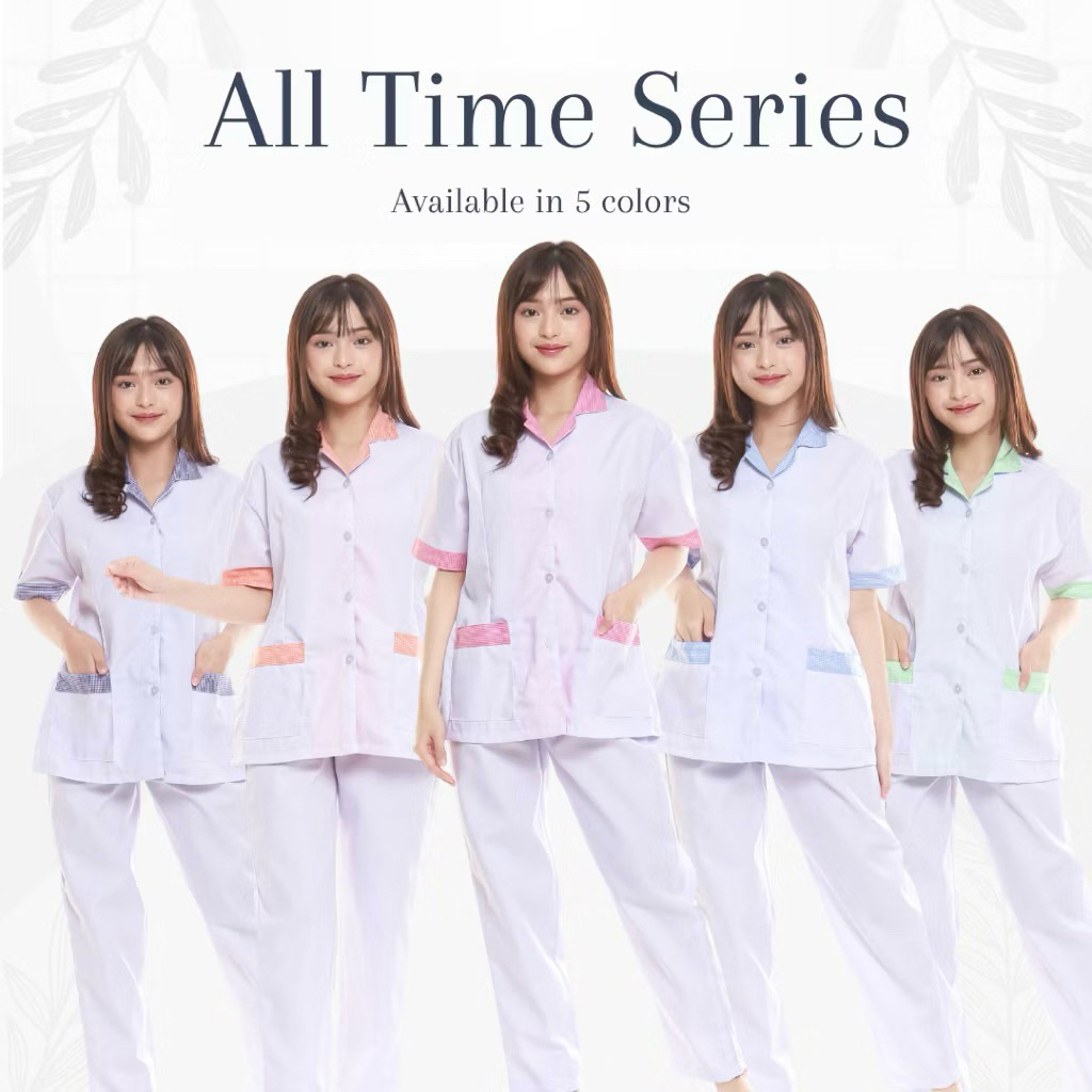 [Sandrina] Baju seragam suster (celana panjang)/ Baju baby sitter/ Baju nanny