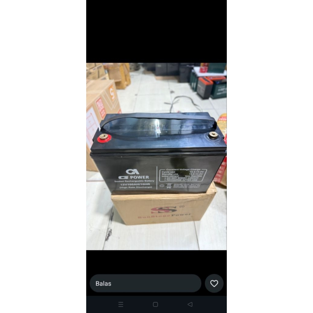 battery kering GPower Gp 12-100DC (12v100ah)