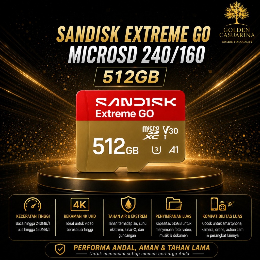Sandisk Extreme Go MicroSD 512GB/1TB/2TB