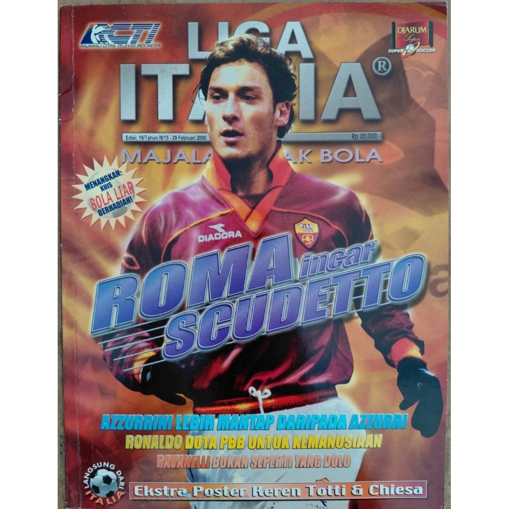 Majalah Liga Italia Edisi 16/III/15 - 29 Februari 2000.